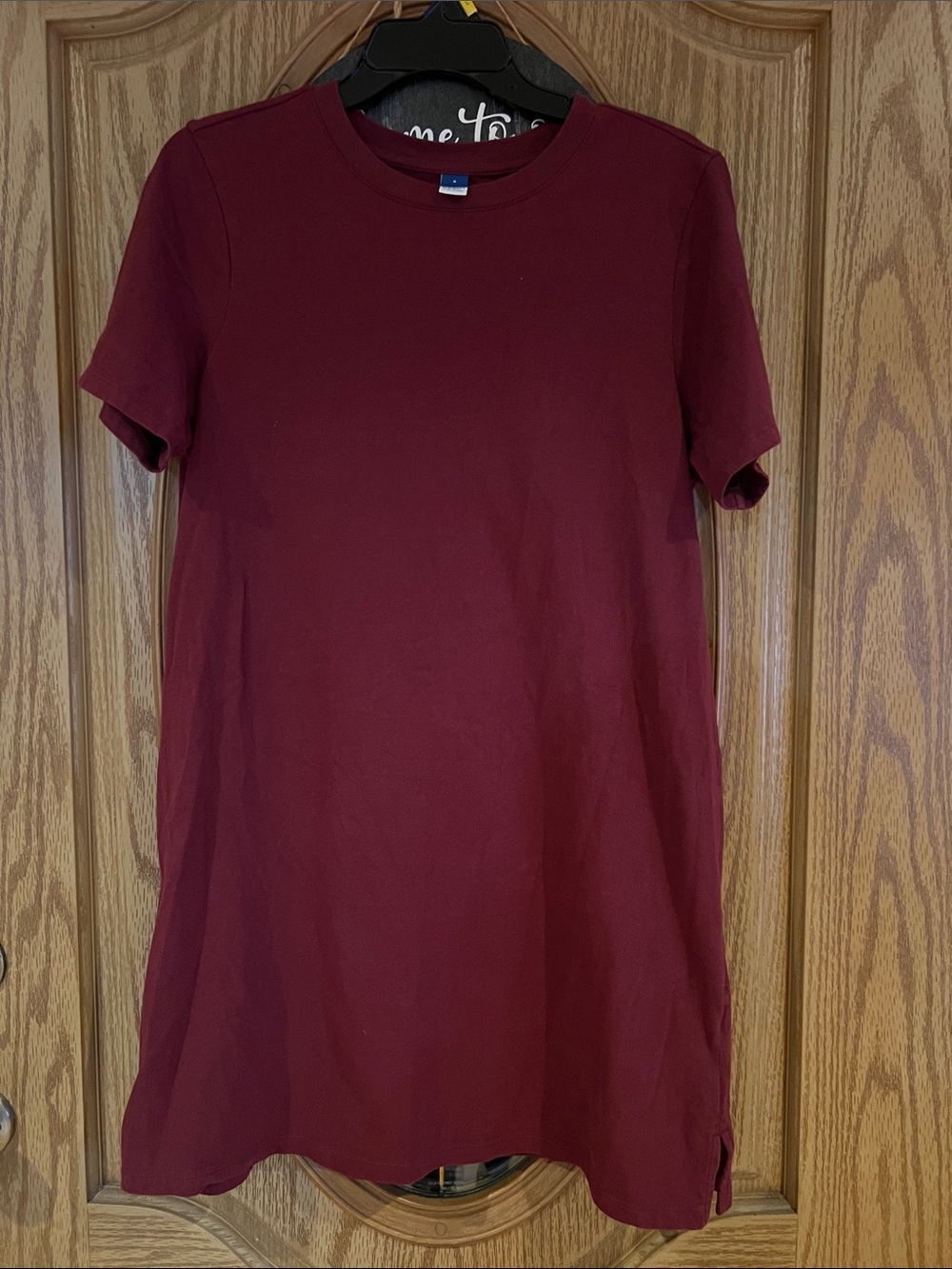 Old Navy Burgundy Short-Sleeve Mini Dress